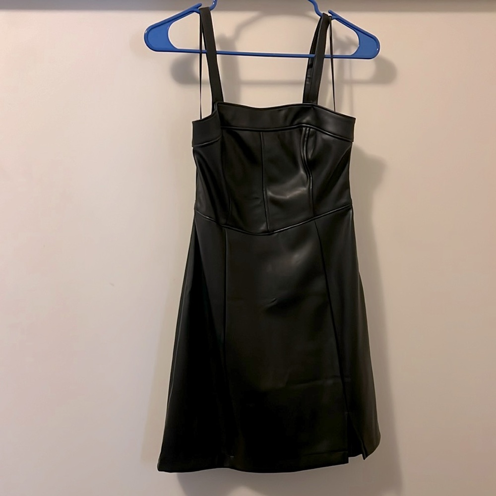 Leather dress